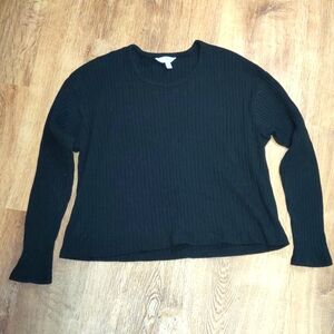 Time & Tru crew neck pullover "poor boy" knit sweater